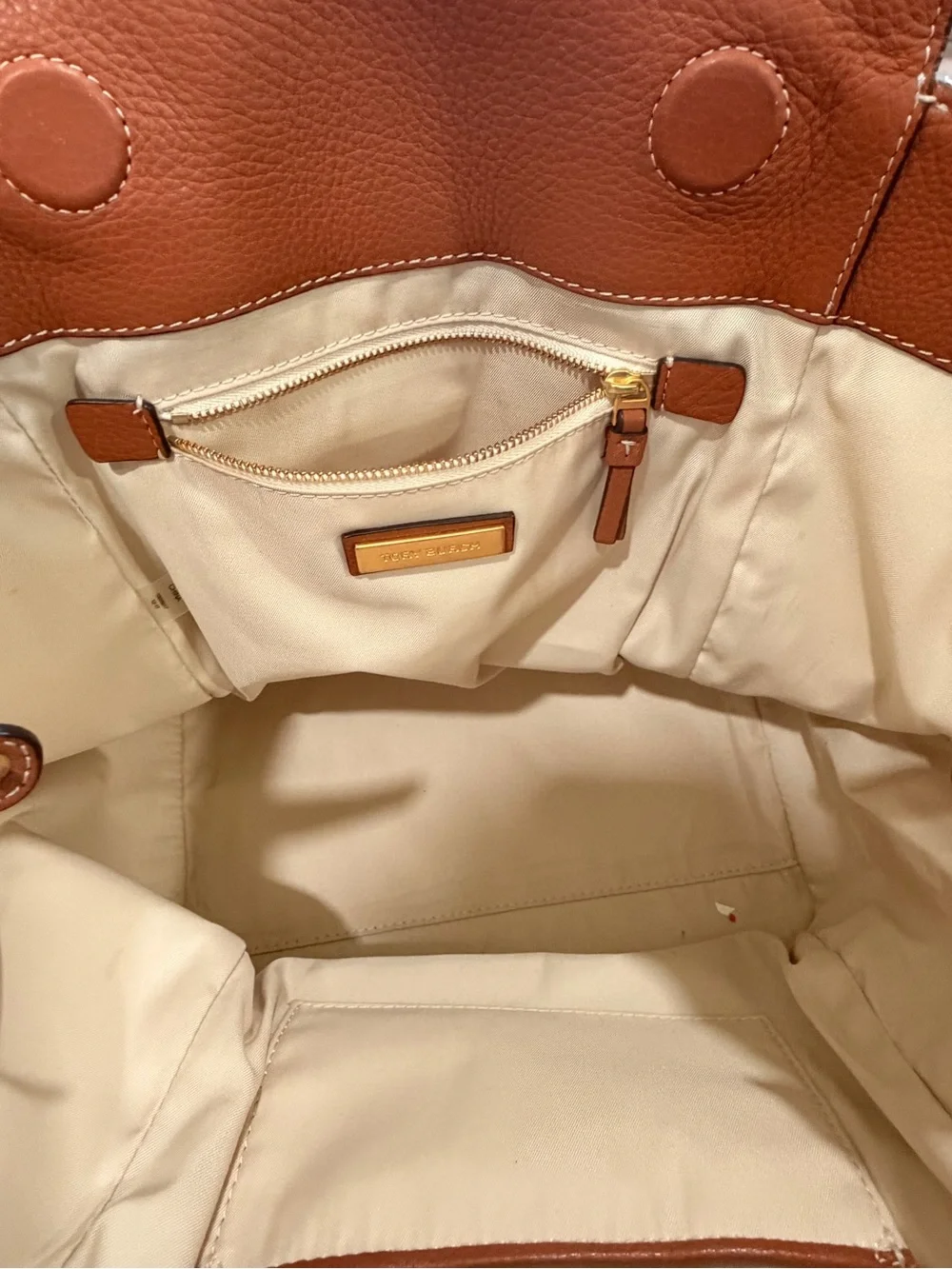 Tory Burch Half-Moon Straw & Leather Coastal Satchel Tote Bag - Tan/Cream